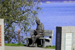 waterfront walkway statue saanich Peninsula Sidney BC